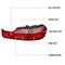 Spec-D Tuning Honda Accord 4 Door - Red And Clear Tail Lights 1998-2000 LT-ACD984RPW-RS - alternate 4